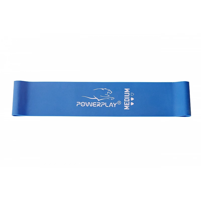 Фітнес резинка PowerPlay 4114 Medium Синя (500*50*1мм) -супротив 7,5кг фото товару