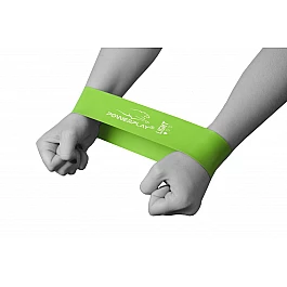 Фітнес резинка PowerPlay 4114  Medium\ light Зелена (500*50*0,8мм.) -супротив 5,5кг