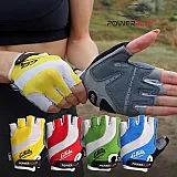 Велорукавички PowerPlay 5034 Біло-блакитні XS фото товару