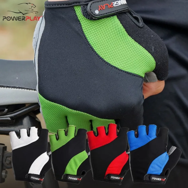 Велорукавички PowerPlay 5041 Чорно-білі XL фото товару