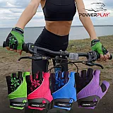 Велорукавички PowerPlay 5281 D Фіолетові M фото товару