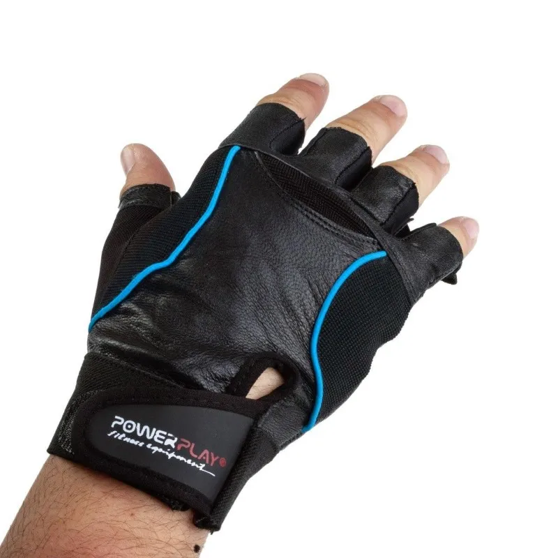 Рукавички для фітнесу PowerPlay 2128 Чорні L фото товару