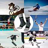 Бандаж на голеностоп эластичный PowerPlay 4100 Черный S / M (пара) фото товара