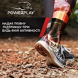 Бандаж на гомілкостоп еластичний PowerPlay 4100 Черний L/XL (пара) фото товару