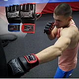 Рукавички для MMA PowerPlay 3058 Чорно-Сині L фото товару