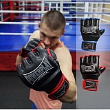 Рукавички для MMA PowerPlay 3058 Чорно-Сині S фото товару