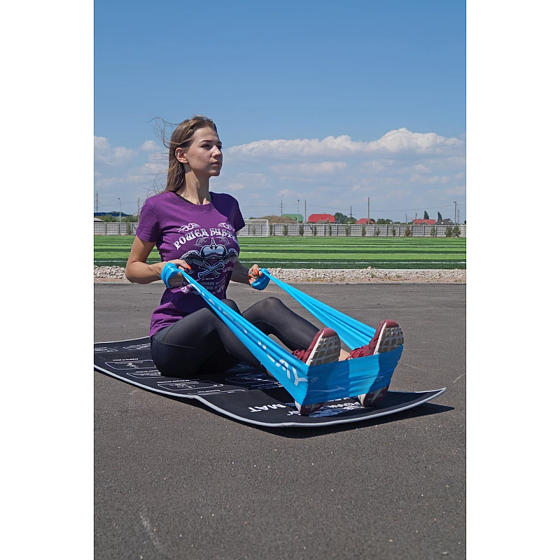 Лєнта еспандер PowerPlay 4112 Light Синя (200*15*0.4мм, 6.8кг) фото товару