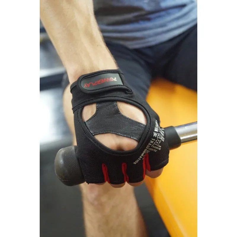 Рукавички для фітнесу PowerPlay 2222 Чорні M фото товару