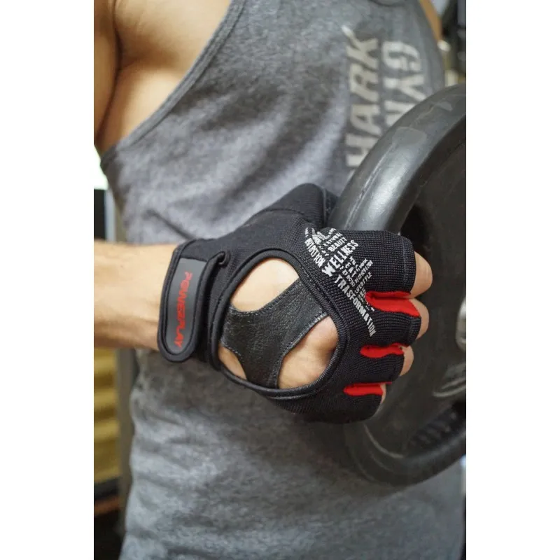 Рукавички для фітнесу PowerPlay 2222 Чорні M фото товару