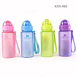 Пляшка для води CASNO 400 мл MX-5028 More Love Фіолетова з соломинкою фото товара