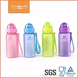 Пляшка для води CASNO 400 мл MX-5028 More Love Рожева з соломинкою фото товару