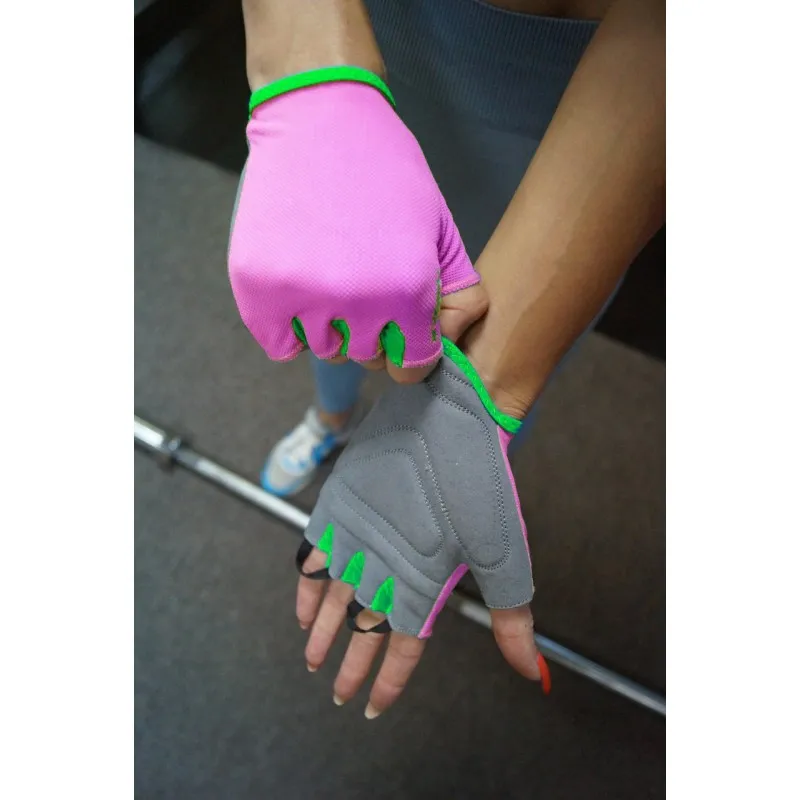Рукавички для фітнесу PowerPlay 418 жіночі Розові S фото товару