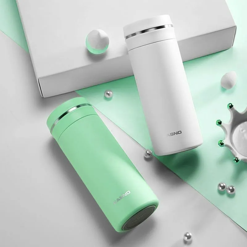 Термопляшка CASNO 450 мл KXN-6059 Зелена фото товару