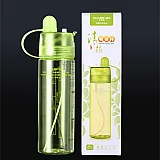 Пляшка для води CASNO 420 мл KXN-1151 Зелена з соломинкою фото товару