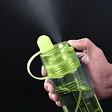 Пляшка для води CASNO 420 мл KXN-1151 Зелена з соломинкою фото товару