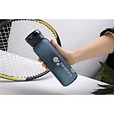 Пляшка для води CASNO 600 мл KXN-1196 Синя з соломинкою фото товару