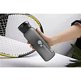 Пляшка для води CASNO 600 мл KXN-1196 Сіра з соломинкою фото товару