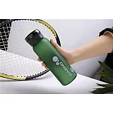 Пляшка для води CASNO 600 мл KXN-1196 Зелена з соломинкою фото товара