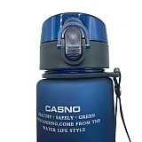 Пляшка для води CASNO 400 мл KXN-1114 Блакитна фото товару