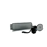 Пляшка для води CASNO 600 мл KXN-1196 Сіра з соломинкою фото товару