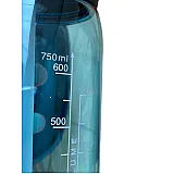 Пляшка для води CASNO 750 мл KXN-1207 Блакитна з соломинкою фото товару