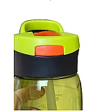 Пляшка для води CASNO 750 мл KXN-1207 Зелена з соломинкою фото товару