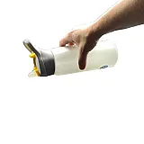 Пляшка для води CASNO 750 мл KXN-1210 Сіра з соломинкою фото товару