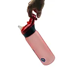 Пляшка для води CASNO 750 мл KXN-1210 Червона з соломинкою фото товару