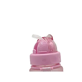 Пляшка для води CASNO 400 мл MX-5028 More Love Рожева з соломинкою