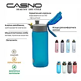 Пляшка для води CASNO 550 мл KXN-1215 Блакитна фото товару