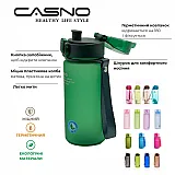 Пляшка для води CASNO 400 мл KXN-1114 Червона фото товару