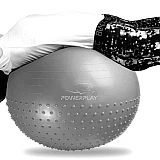Мяч для фитнесу PowerPlay 4003 65см Сірий фото товару