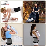 Пояс-корсет для схуднення  PowerPlay 4305 Чорно-сірий 90*24 см фото товара