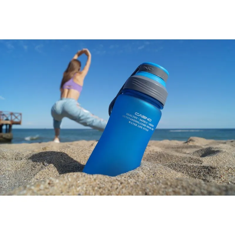 Пляшка для води CASNO 600 мл KXN-1116 Синя фото товару