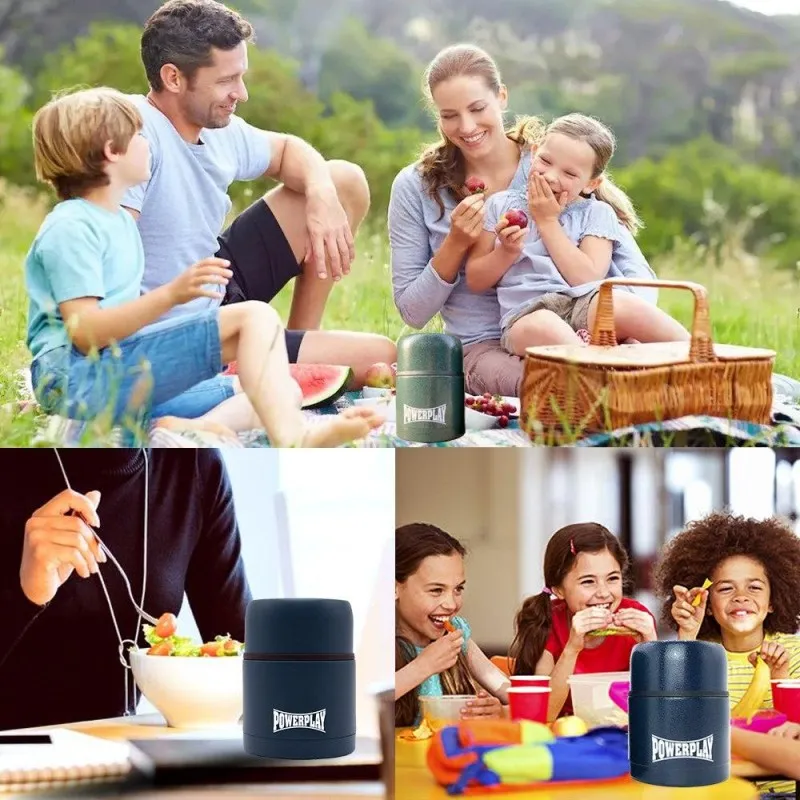 Термос харчовий PowerPlay 9003 Синій 500 мл фото товару