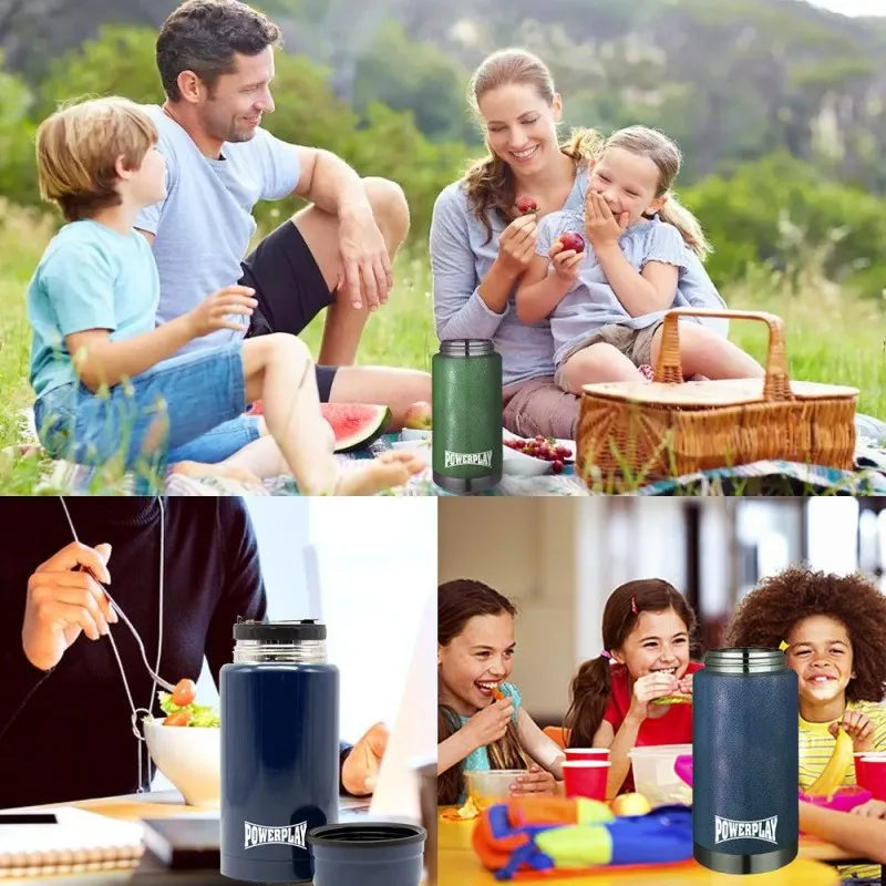 Термос харчовий PowerPlay 9002 Синій 750 мл фото товару