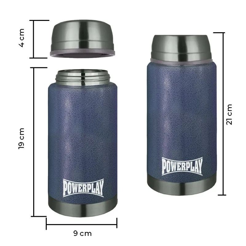 Термос харчовий PowerPlay 9002 Синій 750 мл фото товару