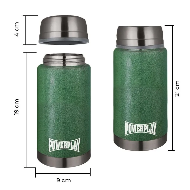Термос харчовий PowerPlay 9002 Зелений 750 мл фото товара