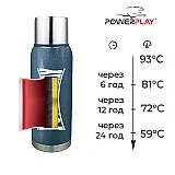 Термос PowerPlay 9001 Синій 1000 мл фото товару