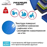 Мяч для фітнесу укріплений PowerPlay 4000 Premium 65см Синій + насос фото товару