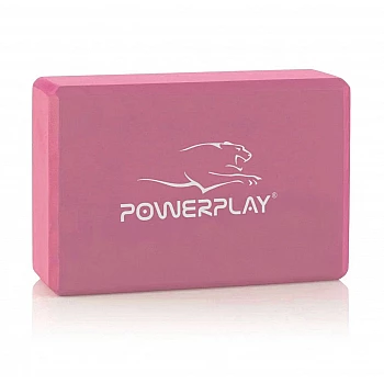 Блок для йоги PowerPlay 4006 Yoga Brick Розовый