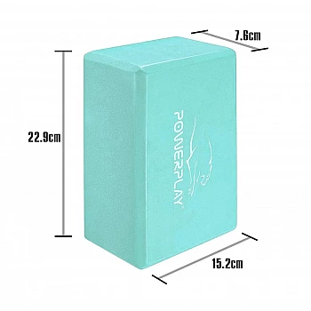 Блок для йоги PowerPlay 4006 Yoga Brick Мятный