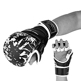 Рукавички для Karate PowerPlay 3092KRT Чорні-Білі XL