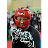 Боксерський шолом тренувальний PowerPlay 3068 PU + Amara Червоно-Білий M фото товара