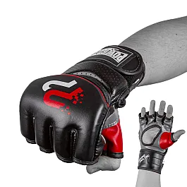 Рукавички для MMA PowerPlay 3093 Чорні XL