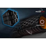 Масажний ролик PowerPlay 4025 Чорно-Оранжевий фото товару