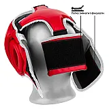 Боксерський шолом тренувальний PowerPlay 3068 PU + Amara Червоно-Білий M фото товара