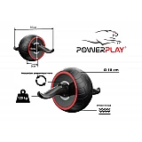 Колесо для пресу PowerPlay 4326 зі зворотним механізмом Чорно-червоне фото товару