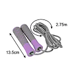 Скакалка PowerPlay 4206 Cіро-фіолетова фото товару