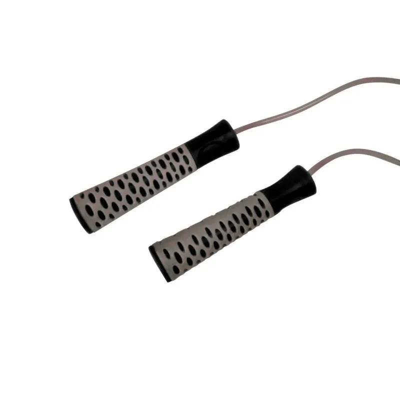 Скакалка PowerPlay 4206 Cіро-чорна фото товару